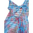 thumbnail image 4 of Liacowi Women's Loose Sheer Dress Summer Floral Print Deep V Neckline Pleated Edge Sling Dress, 4 of 5