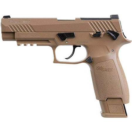 Sig Sauer Airguns AIRM17177 P320 M17 ASP Air Pistol Double CO2 .177 Pellet 20 rd Coyote Polymer Frame Coyote Stainless Steel PVD (Best Prices On Sig Sauer Pistols)