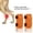 Orange, variant on 2Pcs Adjustable Dog Cat Leg Brace, Elastic Warm Knee Pads for Surgery Wound Protection Support and Stability for Injury Recovery Prevent Licking