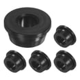 thumbnail image 1 of Uxcell 5-Pack 0.94 Pulgadas Agujero de Perforación, Grommets de Caucho de Silicona de 1/2 Pulgada ID para Cableado, Tapones de Agujero, Escritorio, Tubería de Agua [Negro], 1 of 1