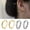 #Black, variant on MATROOY Surgical Steel Ear Clip Round Huggie Hoop Earrings Men Women Trendy Ear Jewelry-#Silver-2.5*12mm