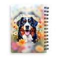 thumbnail image 2 of Welcome Spring Summer Bernese Mountain Dog Portrait Flower Blue Sky Spiral Bound Journal Berner Lover Gifts 5x7in Spiral Notebook - 12001, 2 of 5
