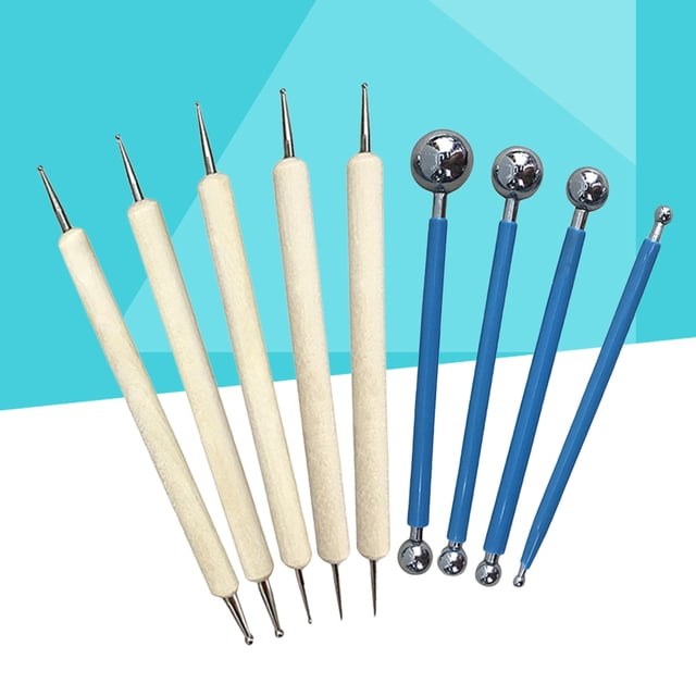 WRITWAA 9Ud Pottery Tools Para Modelar Y Pintar Con Acabado Suave En Diversos Proyectos