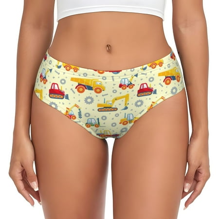 Womens Underwear - Heavy Equipment No Show Seamless Underwear for Women  Soft Stretch Womens Panties  Hipster Ladies Panties Bikini Underwear Briefs