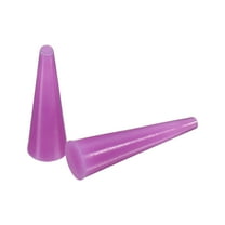 Uxcell Silicone Rubber Tapered Plug 1.5mm to 4.5mm Solid Purple for Powder Coating, Painting, Laboratory Use 50 Pieces