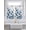Blue Ivory, variant on Navy Blue Floral 2 Panel Kitchen Curtains for Windows, Spring Flowers Rustic Butterfly Bathroom Privacy Curtain, Home Décor Window Treatment for Bedroom/Living Room 55"x45"