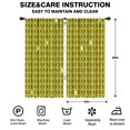 thumbnail image 2 of Blackout Kids Curtains,Green Bigfoot Pattern Childrens Insulated Curtains Set Of 2,Bedroom Essentials,Toddler Room Decor 42x84in(106x213cm), 2 of 5