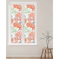thumbnail image 2 of Window Privacy Film Ocean Coral Stained Glass Window Film Decorative Sun Block Window Cover Abstract Boho Gradient Coastal Polka Dots Window Clings Static Adhesive Sticker for Bathroom 23.6"x78.7", 2 of 7
