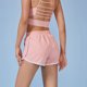 thumbnail image 5 of Pantalones cortos de yoga para correr y fitness a prueba de luz para mujer Pantalones deportivos de verano Pantalones cortos sueltos de secado rápido para mujer, 5 of 6