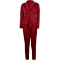thumbnail image 3 of QIUYI Formal Pantsuits for Women Evening Party Wedding Guest 2 Piece Outfits Sets Work Office Casual Dressy Pant Suits, 3 of 5
