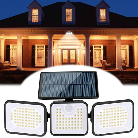 

Solar Lights Outdoor Solar Powered Outdoor Lights Solar Lights 3 Head Solar Motion Lights Outdoor With Outdoor Solar Lights 180 LEDs High Brightness Sensitive Motion Inductor