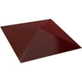 thumbnail image 6 of Ekena Millwork 11 7/8"W x 11 7/8"H Sellek EnduraWall Decorative 3D Wall Panel, Gloss Merlot (12-Pack for 11.76 Sq. Ft.), 6 of 6