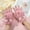 Pink, variant on VONCOS Women's Cute Fingerless Gloves, Fluffy Nylon Spandex, Warm for Typing/Texting, Beige, Free Size, Animal-Inspired Design