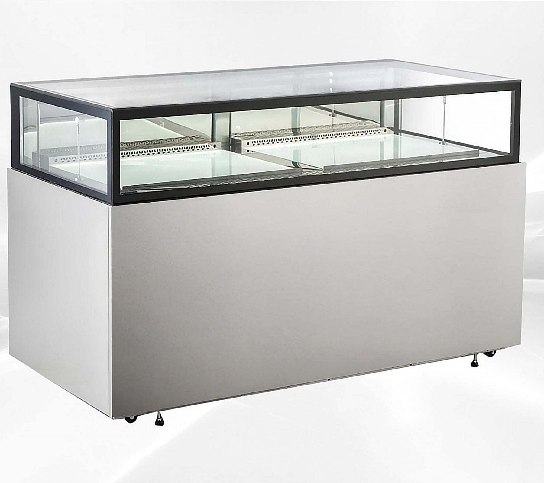 71" Commercial Refrigerated Bakery Display Case, Luxury Cake Showcase Refrigerator, LED Lighting, ETLCertified