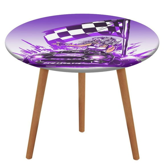 Racing And Flag Round Fitted Tablecloth with Backing Elastic Edge Design Table Cover Waterproof Oil-Proof Table Cloth Stain-Resistant Wipeable for Round Table