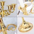 thumbnail image 3 of Candelabro de 5 brazos Candelabro vintage dorado Candelabro Candelabro decorativo de metal Mesa Candelabro de boda para cena con velas Candelabro Decoración navideña, 3 of 7