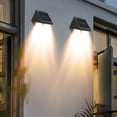 thumbnail image 6 of Outdoor Solar Wall Light - IP65 Waterproof Garden Lamp Auto Dusk-to-Dawn 18650 Battery Pathway Lighting Courtyard Decor Villa Accent Light(B), 6 of 7