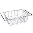 thumbnail image 4 of Expandable Dish Drying Rack Over The Sink Adjustable Arms Dish Drainer Pots Bowls Plates Holder Basket, 4 of 9