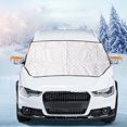 thumbnail image 1 of TIMIFIS Snow Shield Car Front Windshield Sunshade, Sun Protection, Snow Protection, Frost Protection, and Frost Protection, Half Cover, Thickened Car Snow Shield Other Exterior Accessories, 1 of 7