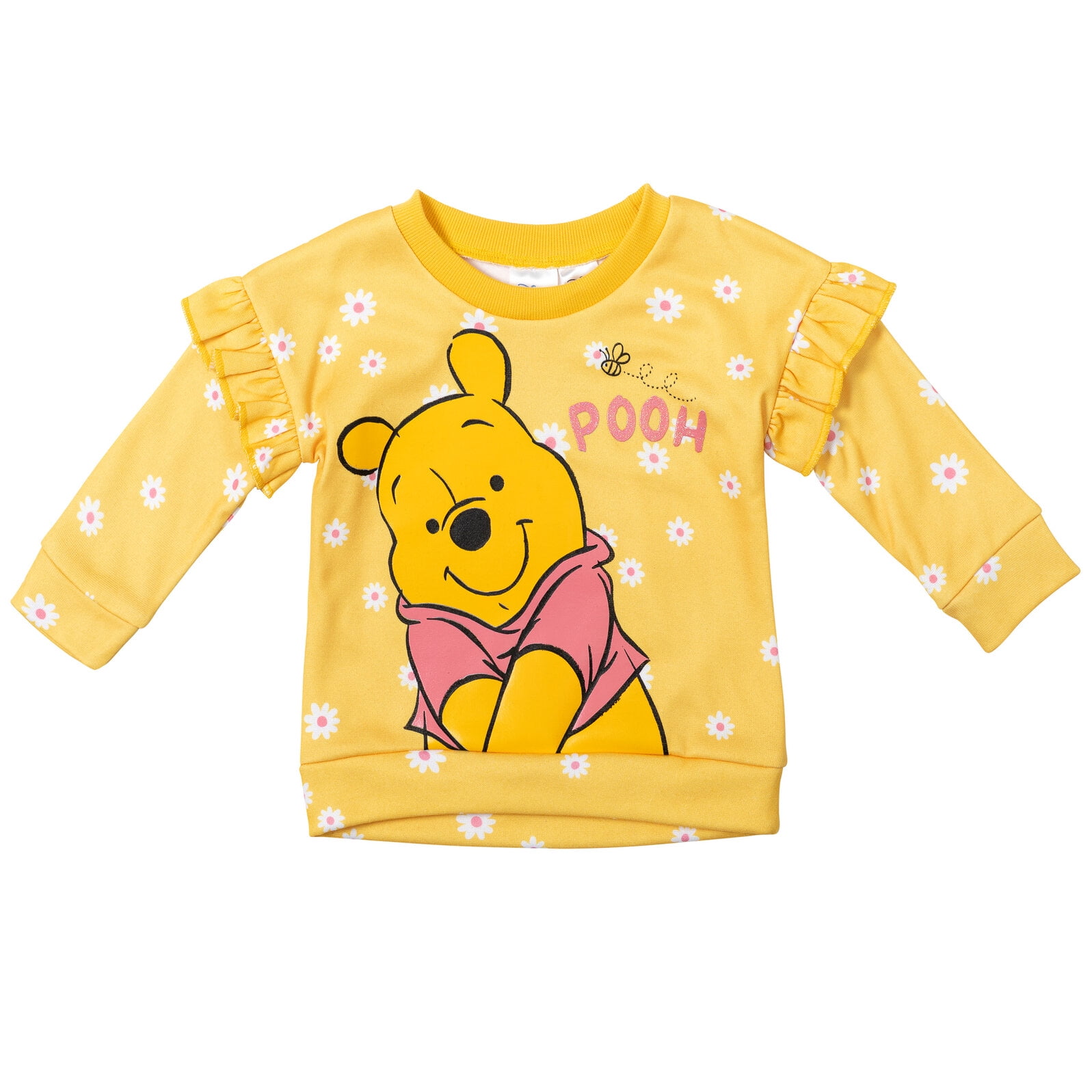 Disney Winnie the Pooh Infant Baby Girls Fleece Sweatshirt and Leggings Outfit Set