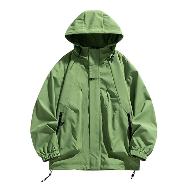 Styesk Jackets for Men Men's Spring And Charge Coat Thin Outdoor Mountaineering And Riding Windproof Work Coat