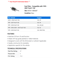 thumbnail image 2 of Fuel Filter - Compatible with 1999 - 2007 Ford F-150 2000 2001 2002 2003 2004 2005 2006, 2 of 2