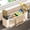 04#Beige, variant on Bxaolu Sponge Holder for Kitchen Sink - Sink Caddy with Towel Holder Self-draining Sponge Caddy Organizer, Plastic Kitchen Accessories Storage for Countertop, Black