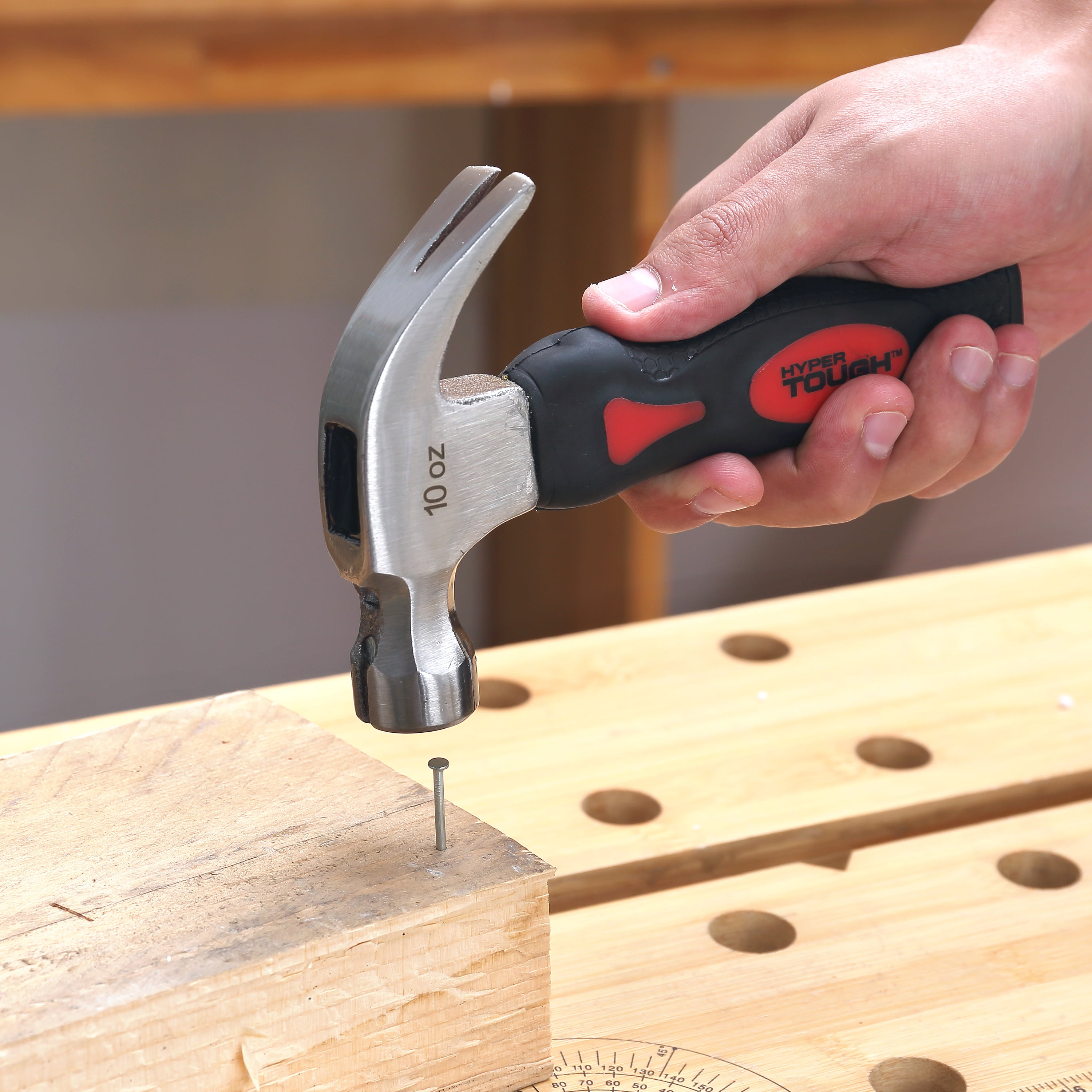 Hyper Tough 10 oz Stubby Claw Hammer TH20301Z