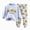 H154-Light Blue, variant on TOWED22 Toddler Infant Girls 2 Piece Fall Clothing Set Long Sleeve Round Neck Top and Elastic Waist Joggers Outfits Clothes(Light Blue,3-4 Y)