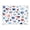 Fireworks and Flag, variant on Acrylic Tray Clear Serving Tray Rectangle Decorative Tray with Cut Handle Fireworks and Flag