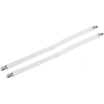 2PCS 90-180cm Bed Sheet Straps, Bed Sheet Clips, Bed Sheet Holder Straps, Grippers Fasteners Adjustable Mattress Holder, Better Bedder (White)