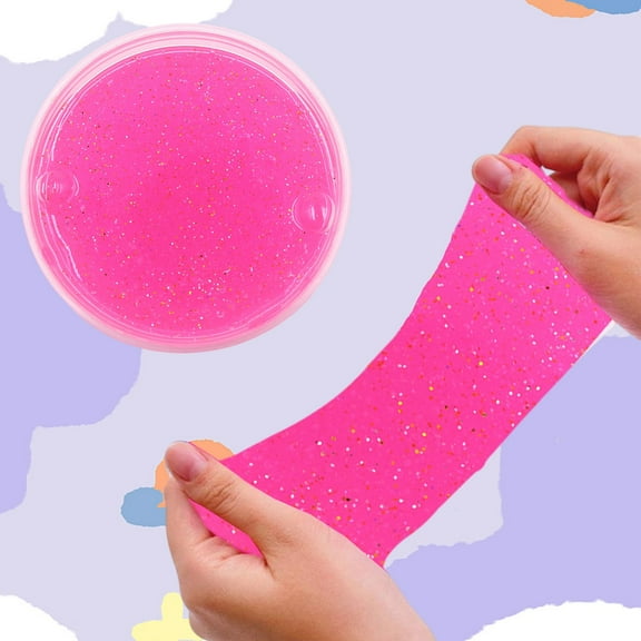 Educational Toys Christmas Gifts Crystal Slimes Clays Kit DIY Noodles Pulling Toy Fruit Scented Modeling Clays for Creatives Arts Crafts Sensory Toys for Girls Boys