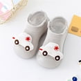thumbnail image 3 of Aayomet Baby Slippers Cartoon Socks Shoes Toddler WarmThe Floor Socks Non Slip Prewalker Shoes (Gray, 9 Toddler), 3 of 4