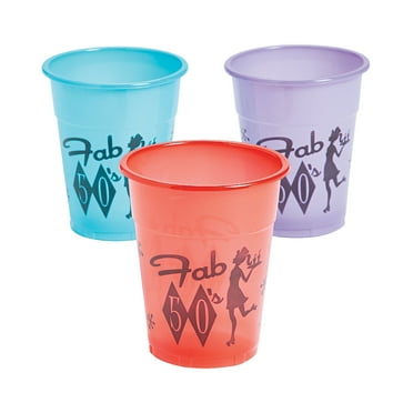 Rockin 50'S Disposable Cups (25Pc) - Party Supplies - 25 Pieces