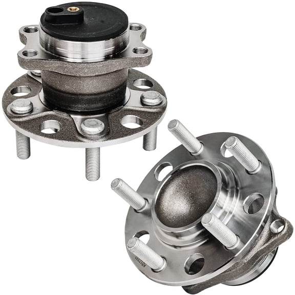 Detroit Axle - 2 Rear Wheel Bearing Hub Assembly for 07-17 Jeep Compass Patriot 11-14 Chrysler 200, 07-10 Sebring 08-14 Dodge Avenger 07-12 Caliber [5 Lug w/ABS]
