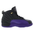thumbnail image 2 of Nike Jordan 12 Retro PS Boys Shoes Size 1, Color: Black/Field Purple, 2 of 4