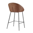 thumbnail image 4 of New Pacific Direct Watson Faux Leather Counter Stool in Umber Brown (Set of 2), 4 of 5