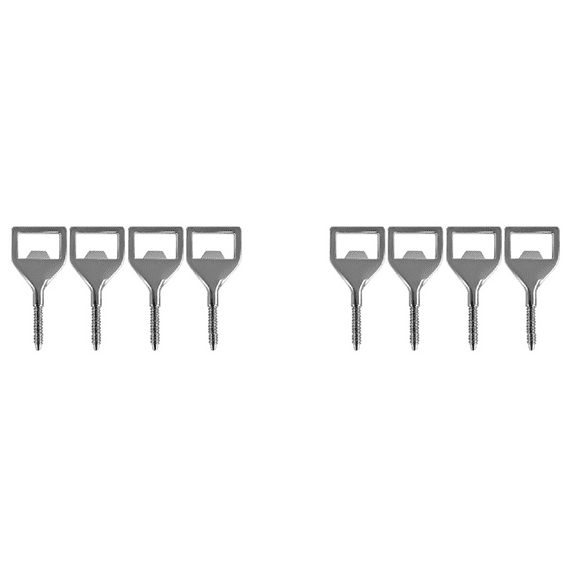 Metal Bottles Opener Kits 8 Pack Blank Stainless Steel Opener Insert DIY Metal Beer Opener Square Opener
