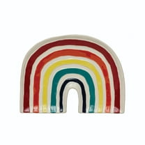 Creative Co-op Hand-Painted Stoneware Plate with Grasshopper