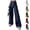 #03 Navy, variant on Wide Leg Cargo Pants for Women Elastic Waist Drawstring Side Cargo Pockets Pants Y2K Streetwear Loose Fit Casual Daily Travel Bottoms, #03 Brown, XXL