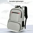 thumbnail image 4 of Minnieouse Mochila Térmica Para Picnics Equipada Con Cable De Datos Y Mochila Para Auriculares Bolsa Impermeable Para Hombres Mochilas Gris claro, 4 of 6