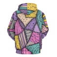 thumbnail image 3 of Colorful Patchwork Quilt Design 3D Print Hoodie Men Women Autumn Thin Pullover Sweatshirt Vintage Streetwear Tops, 3 of 6
