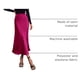 thumbnail image 4 of Falda PRETTYGARDEN 2025 Satinada Midi Rosa Rojo XL, 4 of 7