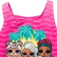 thumbnail image 6 of L.O.L. Surprise! Little Girls' One Piece Swimwear Pink Stripe, 6 of 7