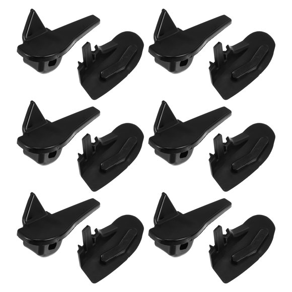 Unique Bargains 6 Set Tire Changer Insert Tire Demount Head Tire Machine Guard Wheel Protector Black 2.17'x1.02'x1.02'