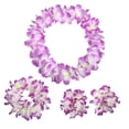 thumbnail image 3 of Hawaii Artifical Cloth Flower Wreath Necklace Headring Wristband Christmas New Year Festival Wedding Party Decoration Garland, 3 of 5
