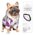 thumbnail image 3 of Honeii Orchids Flowers Print Small Dog Hoodies Pet Hooded Sweatshirts Fall Winter Puppy Cat Sweaters Warm Clothes for Small Dogs Outfits Costume-X-Small, 3 of 7