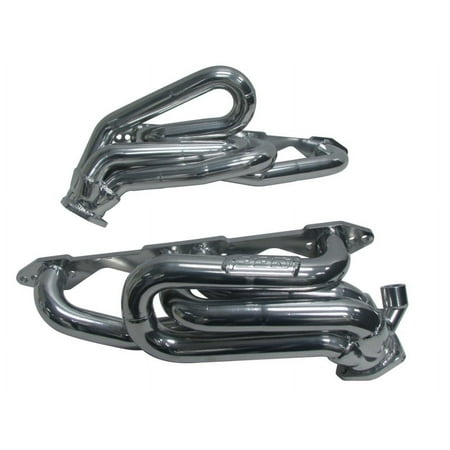BBK PERFORMANCE 40070 96-99 GM TRUCK/SUV 5.0/5.7L 1-5/8IN SHORTY TUNED LENGTH EXHAUST HEADERS (SILVER Fits select: 1996-1999 CHEVROLET GMT-400, 1996-1999 CHEVROLET TAHOE