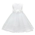 thumbnail image 1 of Robes pour Filles Robes Formelles pour Filles Robe Blanche Robe d'Anniversaire Robe de Pâques pour Filles Mode, 1 of 9