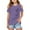 Purple, variant on Kiijoy Toddler Girls Cold Shoulder T-Shirt Butterfly Print Short Sleeve T Shirt, Sizes 3-12